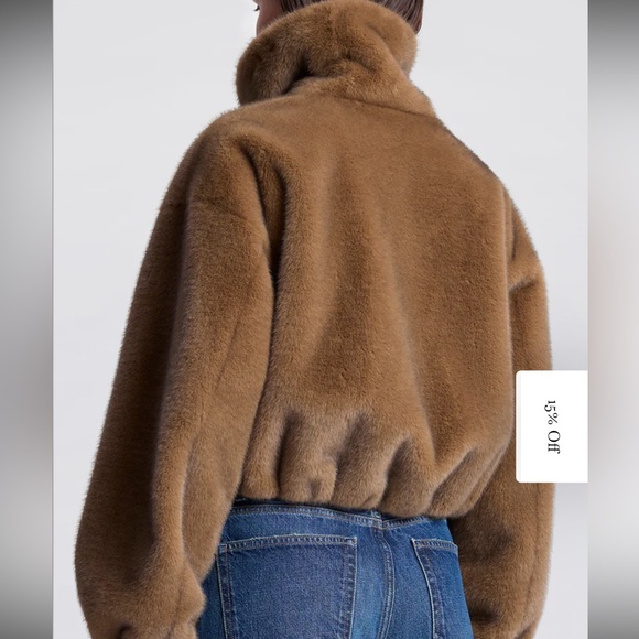 $655 A.L.C. Women's Hazel faux fur Jacket - Picture 5 of 15